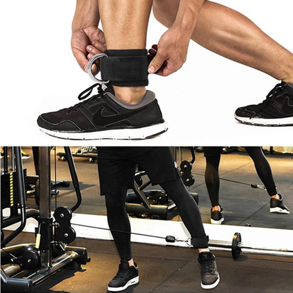 1 Pair Fitness Ankle Straps d ring Ankle Cuffs for Gym Training
