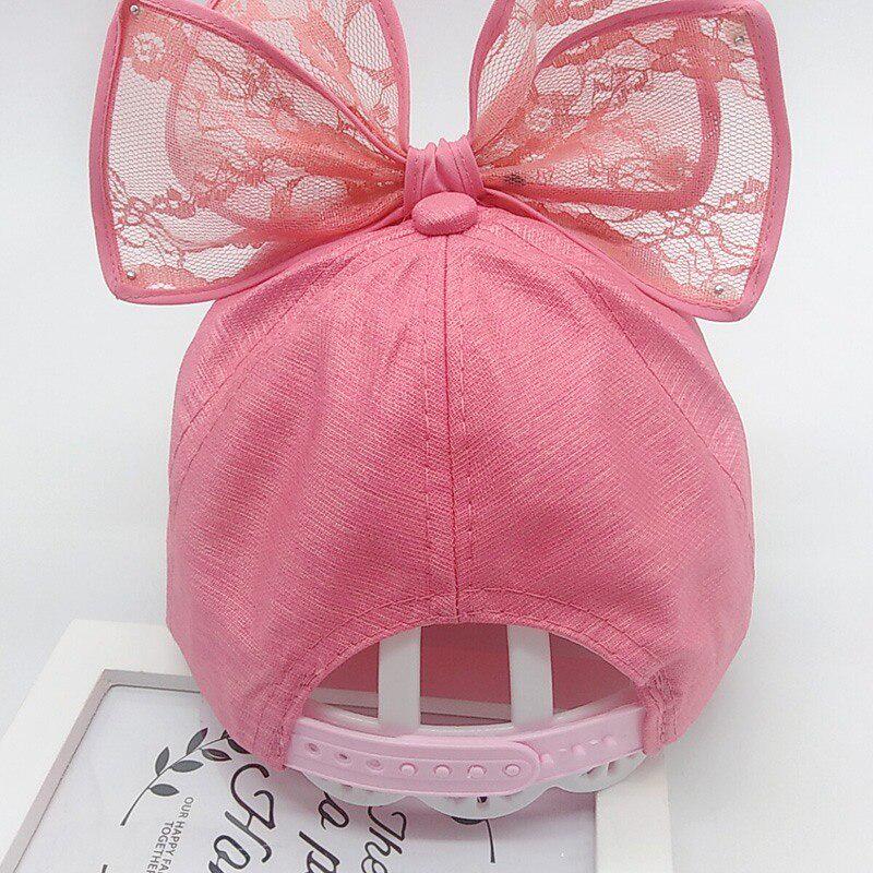 Verstellbare Mütze für Kinder, für Babys und Mädchen, lässig, Outdoor, mit Perlenkronenmuster, Baseballkappe, atmungsaktive Visierhüte