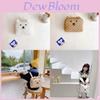Adorable Cartoon Bear Cotton Backpack For Girls Soft And Cute Winter Style