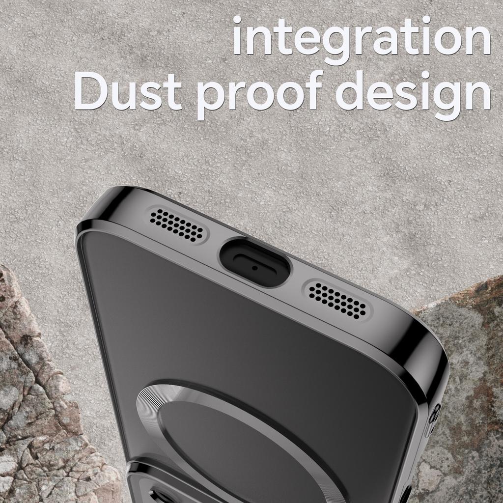 Für iPhone 17 Pro Max Magnetische Hülle WANLONFENG WX Serie TPU Handyhülle mit 2 Stück Schutzfolie/Objektivfolie