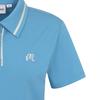 MALBON GOLF Color Tip Basic Crop T-Shirt Blue (Woman)