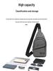 2025 Men's Multifunctional Oxford Cloth Chest Bag - Sports & Casual Crossbody Backpack
