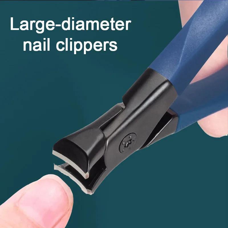 New Professional Nail Clipper Nail Cutter Kit Anti-Splash Nail Clippers Stainless Steel Pedicure Tools