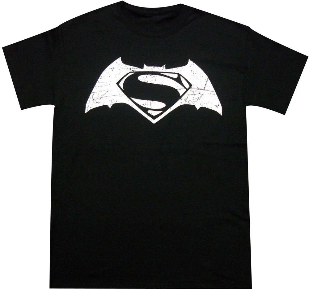 Comics BatUnisex VS SuperUnisex Black TShirt S