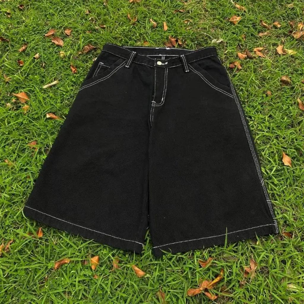 High Waisted Korean Version Denim Shorts For Women's Summer Loose A-line Wide Leg Capris For Female Students Hot Pants