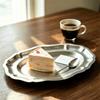 Retro Style Stainless Steel Cake Tray Silver Color Jewelry Storage Organizer  Jewelry Display