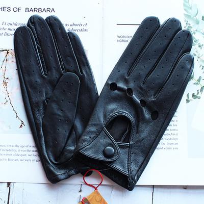 Lederhandschuhe zum Autofahren für Damen, einlagig, ungefüttert, dünn, hohl, für den Außenbereich, Fahrradhandschuhe für Fahrer, versandkostenfrei