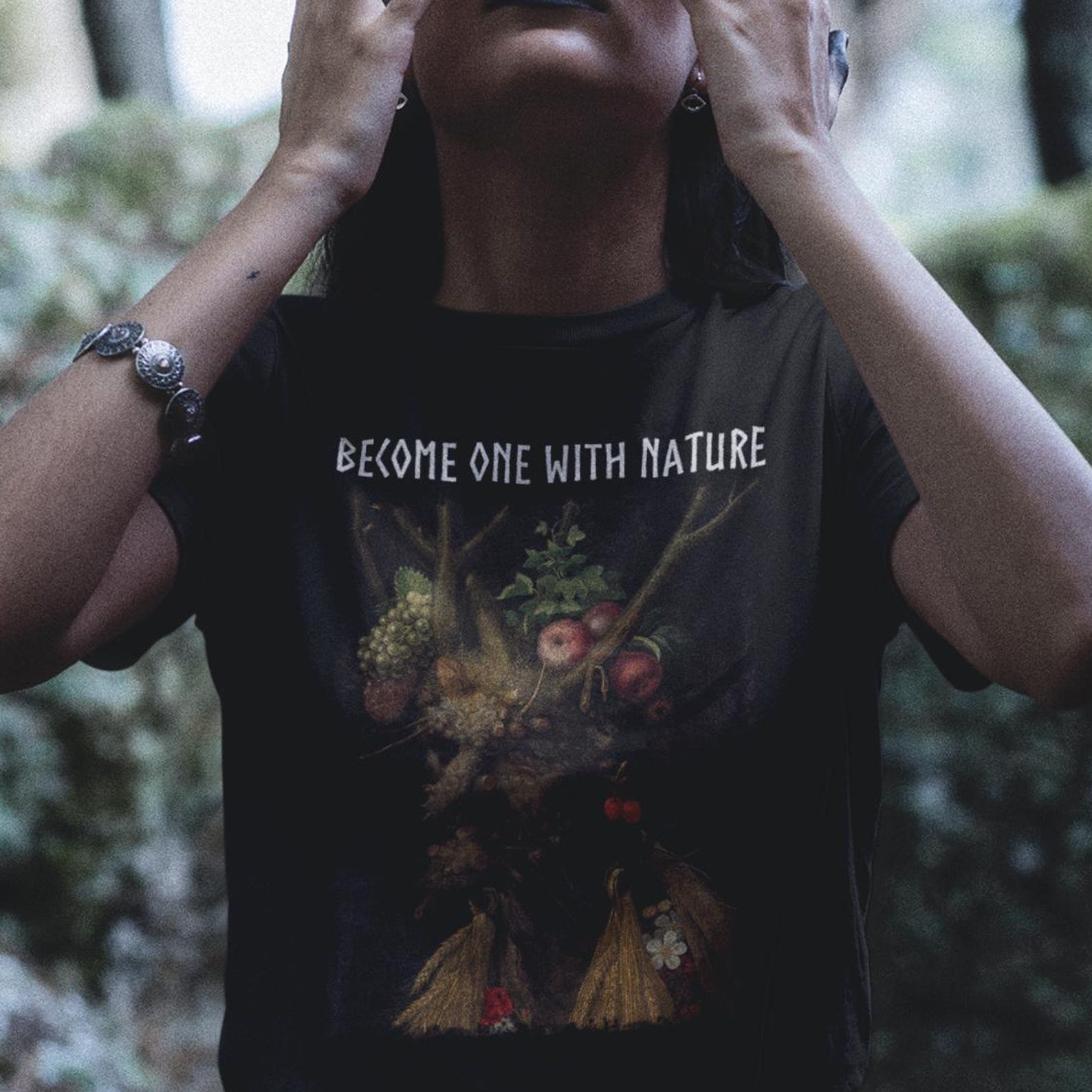 Nature Allegory Graphic Tee, Pagan Unisex T-Shirt M