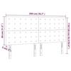 VidaXL Têtes de lit 4 pcs Rose 100x5x78-88 cm Velours3116837