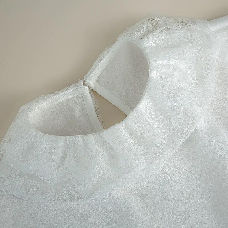 Linbaiway Lapel Shirt Fake Collar for Women Detachable Collars Lady False Collar Blouse Top Female Sweater Removable Nep Kraagie