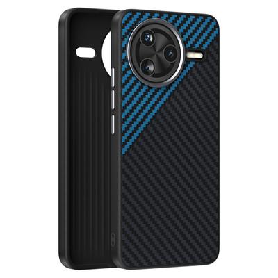 ABEEL Etui dla Xiaomi Poco F7 Ultra 5G/Redmi K80 Pro 5G Kompatybilne z MagSafe Tekstura Włókna Węglowego Tylna Pokrywa