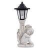 JYL TS/052,Creative Ancient Roman Column Leaning Angel Solar Outdoor Light European Resin Garden Statue Lamp