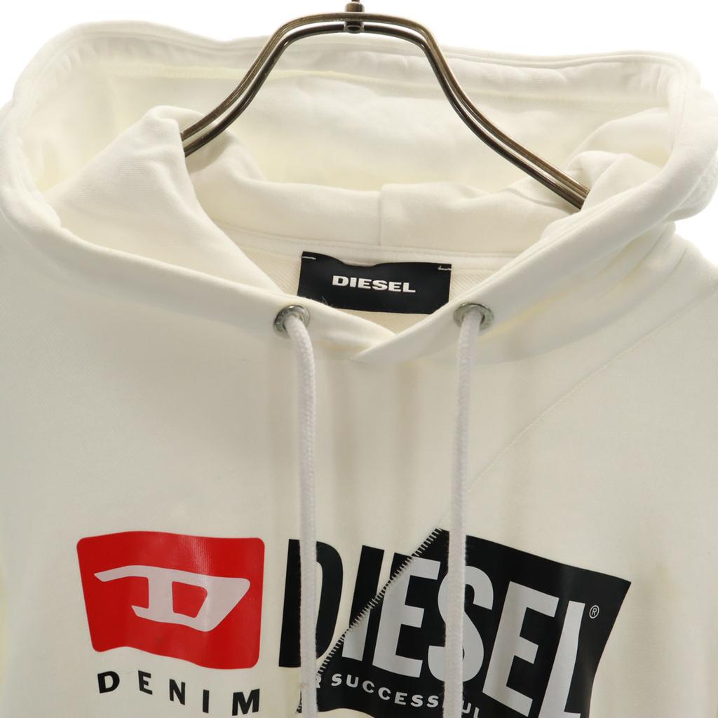 Diesel Long Sleeve Sweatshirts S White Pullover Men's Used