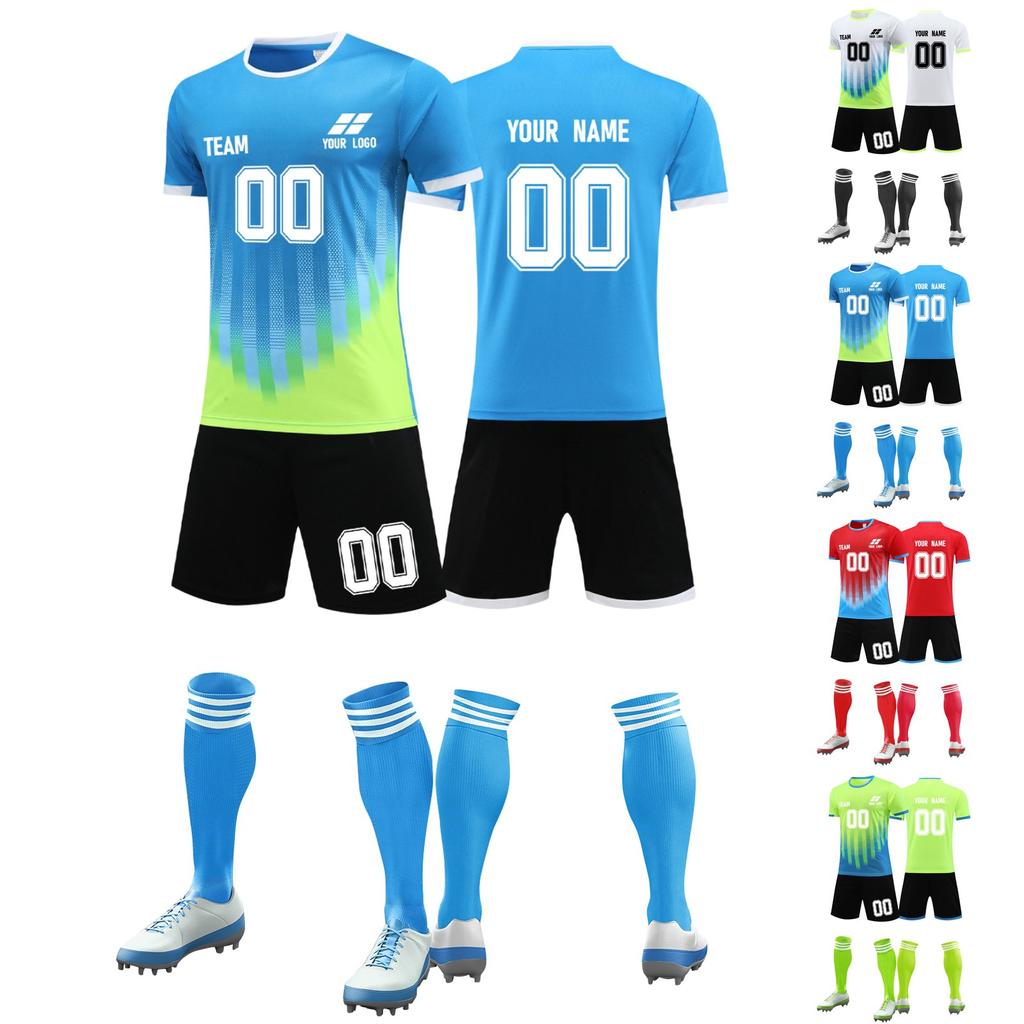 Football Jerseys Football Uniforms Shorts Socks Set Shorts Socks Adult Children Sizes Outfits