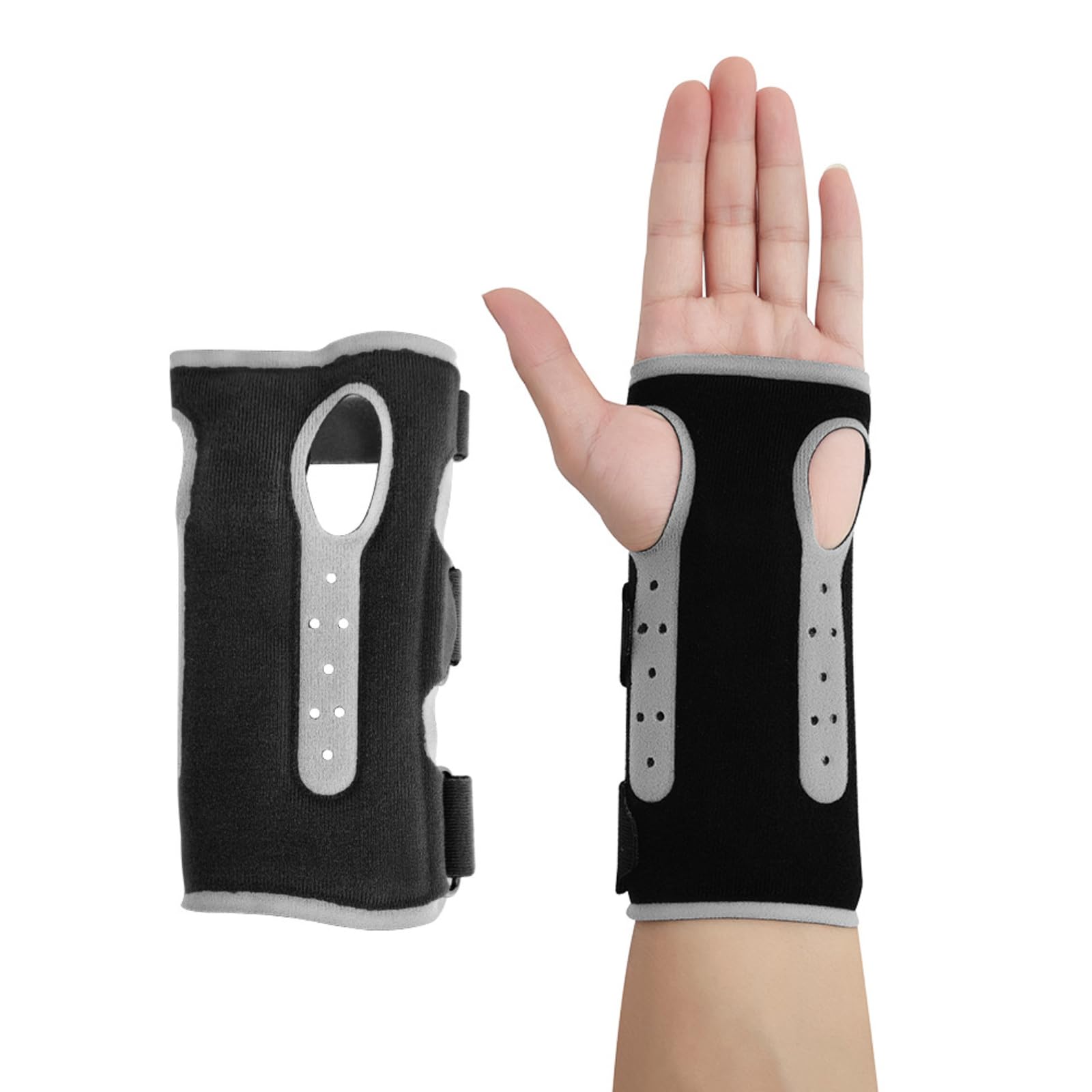 Adjustable Wrist Support Brace For Men Women Carpal Tunnel Breathable Lightweight Wrist Guard With Removable Splint