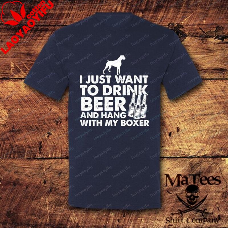 Boxers Boxer Dog Beer Drinking Shirt Drinking Dog Lover Gift TShirt Women Clothes Harajuku Oversized T Shirt Shirts for Women