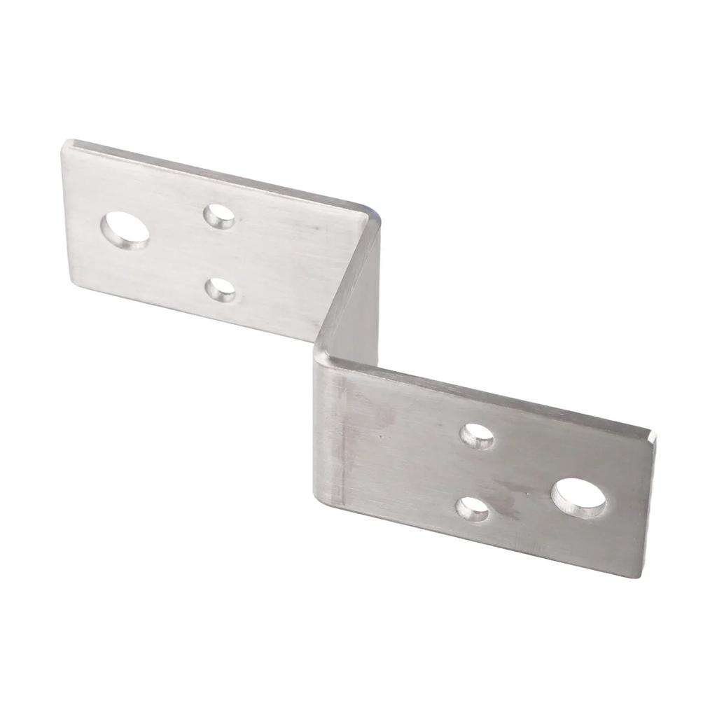 Corner Brackets Connector Z-Shaped Corner Fixed Fasteners Multifunctional Stainless Steel Fixed Brackets Connector Hardware