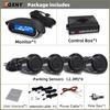 Front Parking Sensor Kit Auto Parktronic Assistant System LCD Monitor Buzzer Voice Volume Backup Radar Car Vehicle Universal
