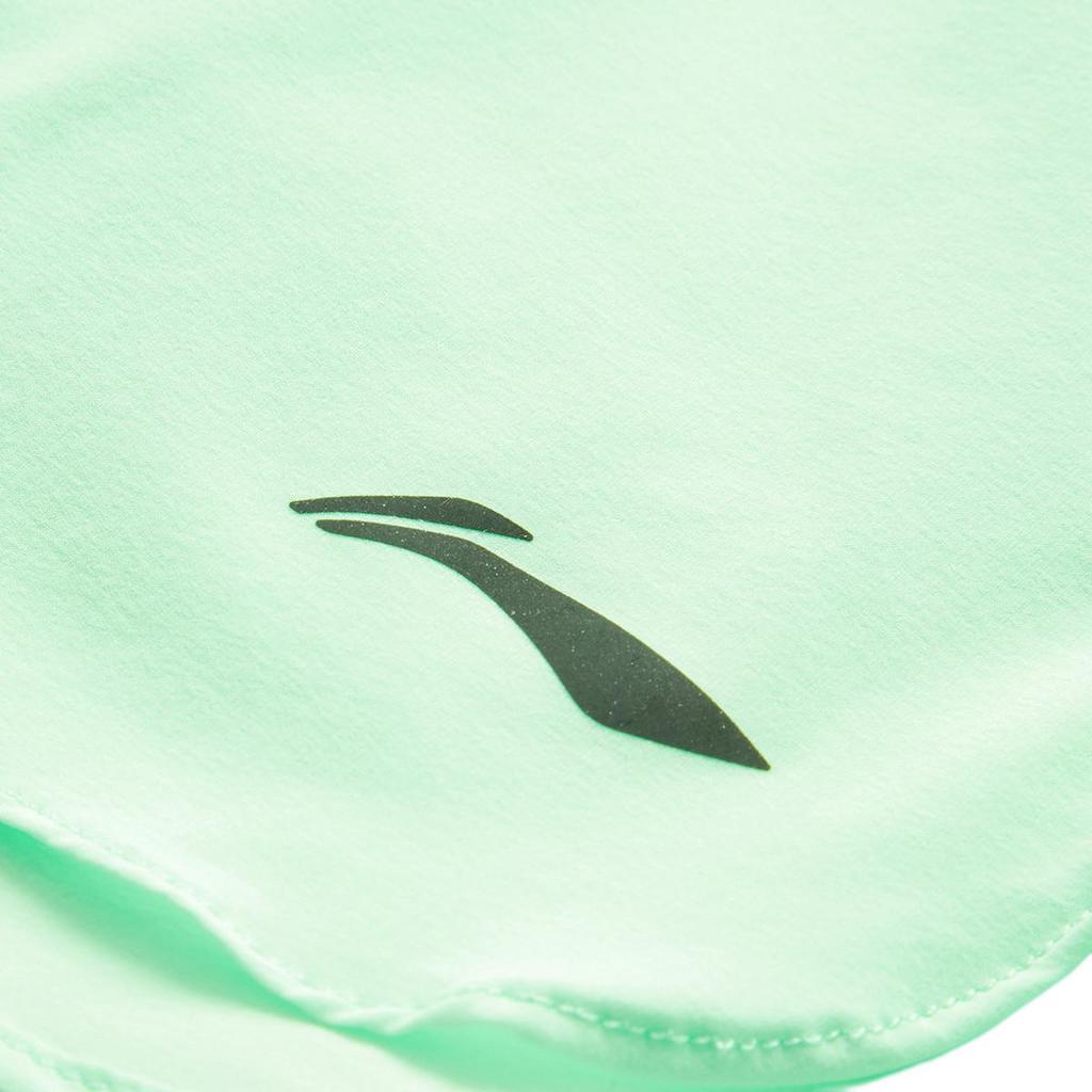 Li Ning Running Series Solid Color Mid Waist Comfortable Quick Dry Versatile Sports Shorts Women shorts Cool-Green AKSU578-2