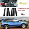 8Pcs B C Door Pillar Post Trim For BMW X5 E53 2000 2001 2002 2003 2004 2005 2006