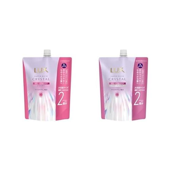 Luxe [Set] Super Rich Crystal Color Care & Repair Shampoo & Treatment Refill 600g