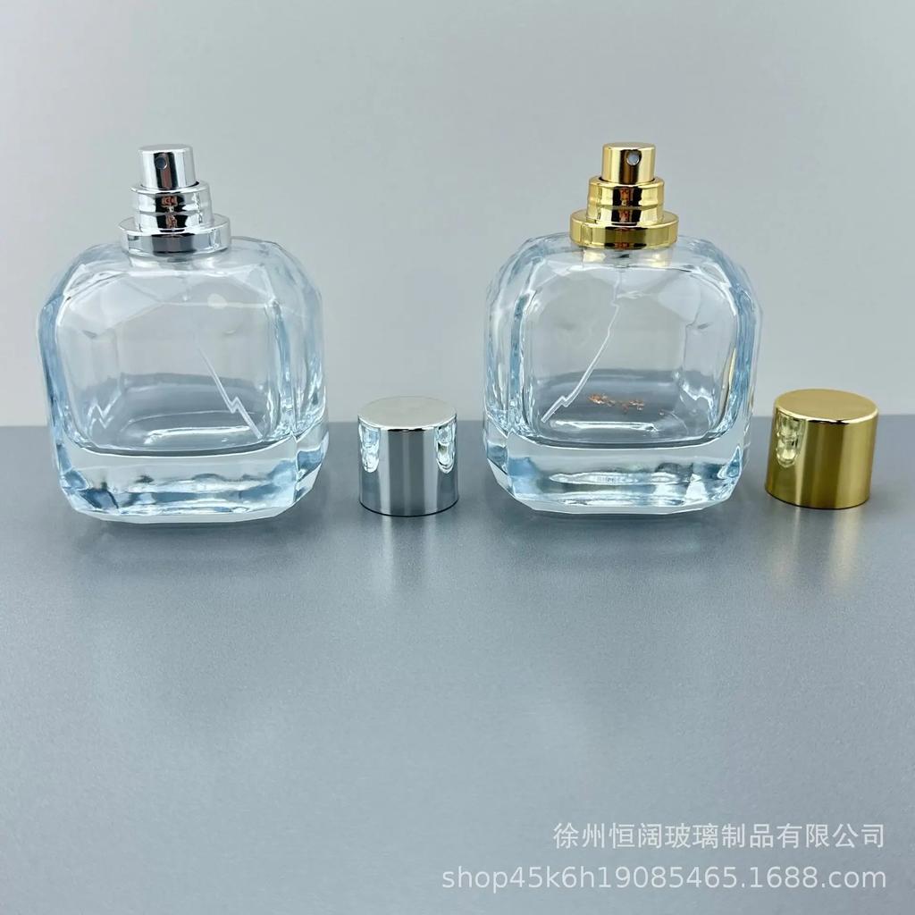 Spray bottle ultra thick bottom large capacity glass bottle perfume bottle 100ml cosmetic bottle glass empty Refillable Bottles
