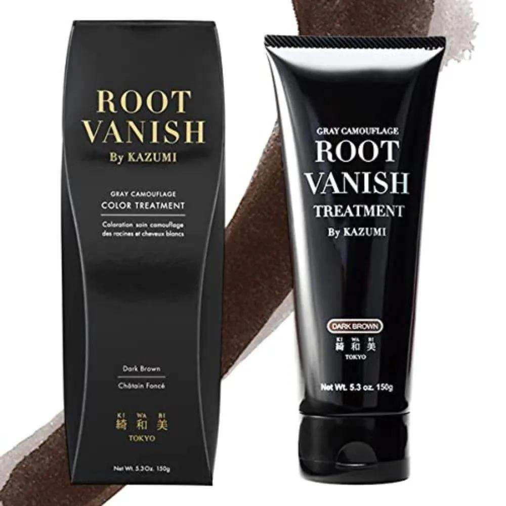 KIWABI ROOT VANISH Цветное средство для маскировки седины Темно-коричневое 150 г