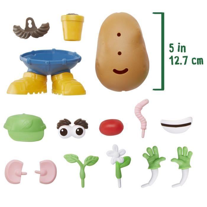 Mr. Patate Green, 15 pièces en matière plastique d'origine végétale, jouet pour enfants, Potato Head Goes Green, Hasbro