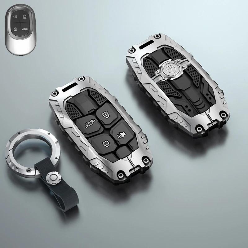 Styling Mouldings Durable Zinc Alloy Key Case Cover for 2024 Jetour Shanhai L7 MAX/Pro/Ultra 1.5T Hybrid 7-Seater – Premium Car
