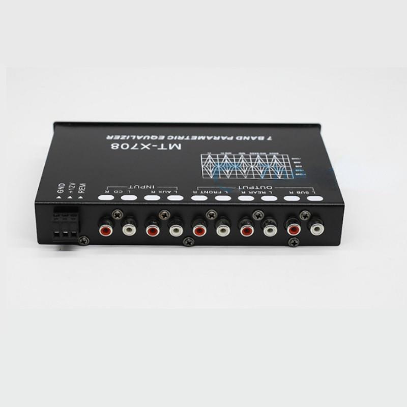 Portable 7 Band Parametric Equalizer Car Audio EQ Tuning Crossover Amplifier Subwoofer Power Amplifier 18.5*11*3cm