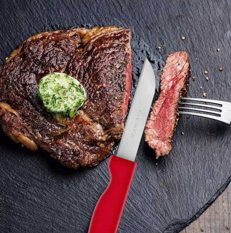 Set of 6 kitchen knives for vegetables