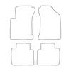 [Blm]Ki005 Black - Set Of Velour Floor Mats To Fit Kia Cerato I 2004-2008 - Black Trim