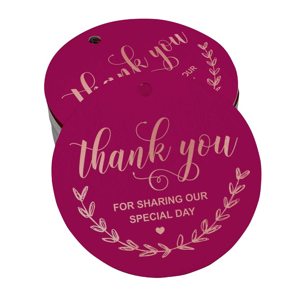 Inkdotpot Thank You For Sharing Our Special Day Bridal Shower-Baby Shower-Retirement-Wedding-Birthday Bottle Tag