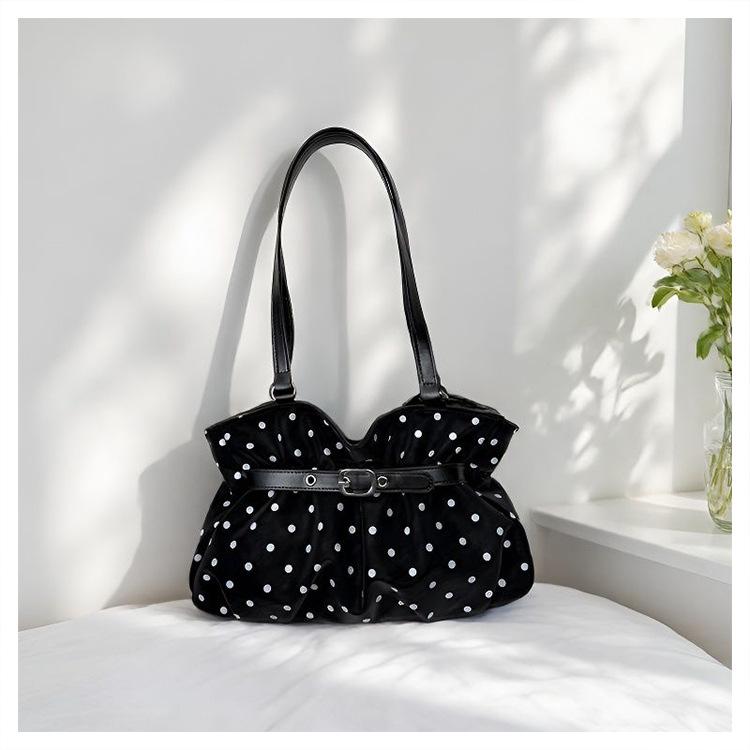 Chic Polka Dot Large Capacity Handbag & Shoulder Bag