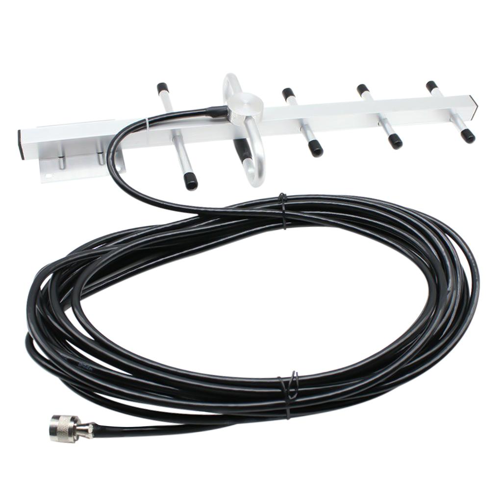 2G/3G/4G LCD GSM 900MHz Mobile Signal Repeater Booster Cell Phone Signal Booster Amplifier Repeater + Antenna Kits for Home