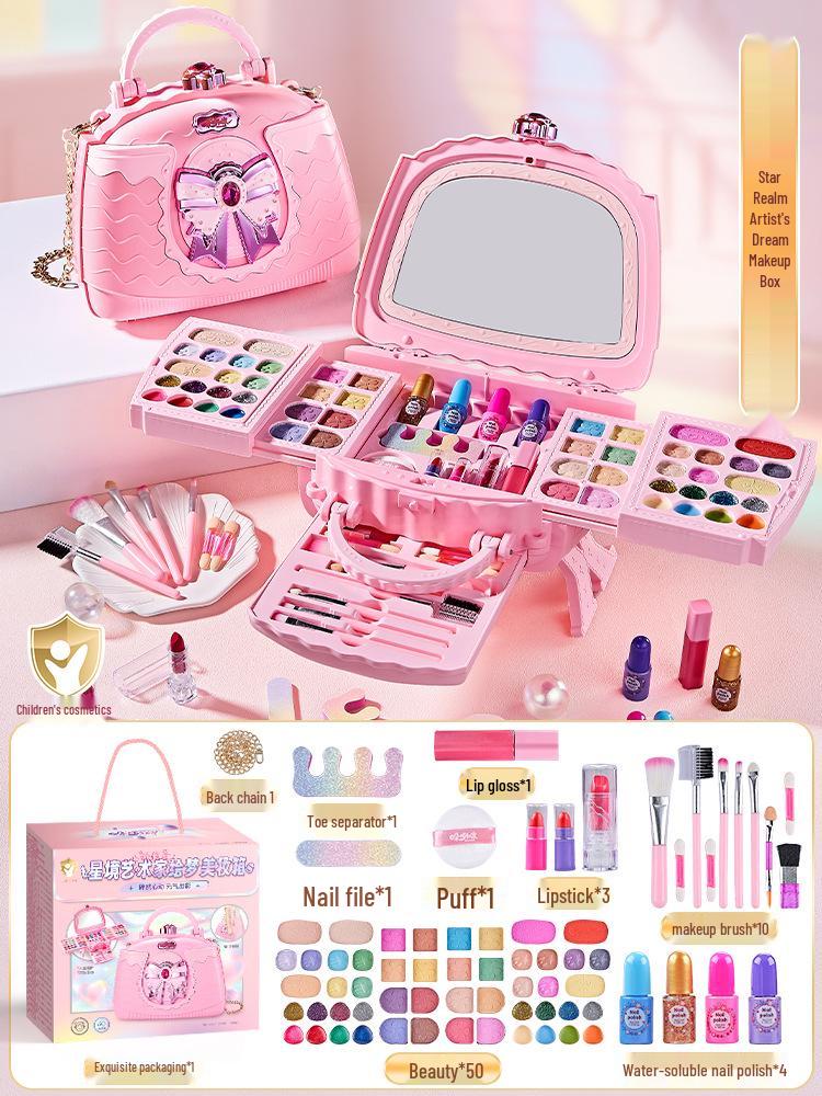 Children's Cross-border Makeup Set: Little Princess Cosmetics & Art Box - Perfect Birthday Gift