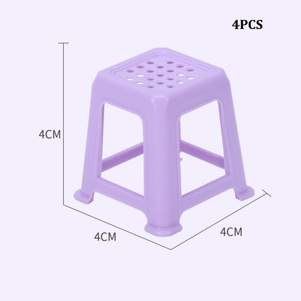 Multicolors Chinese Mahjong Pocket Table Set 1:12 Miniature Things Dollhouse Accessories