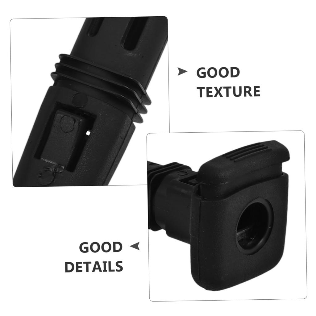 LIFKOME 2pcs Head Guide Car Headrest Guide Plastic Headrest Guide Rear Headrest Guide Headrest Clip Guide Headrest Tube Guide Black