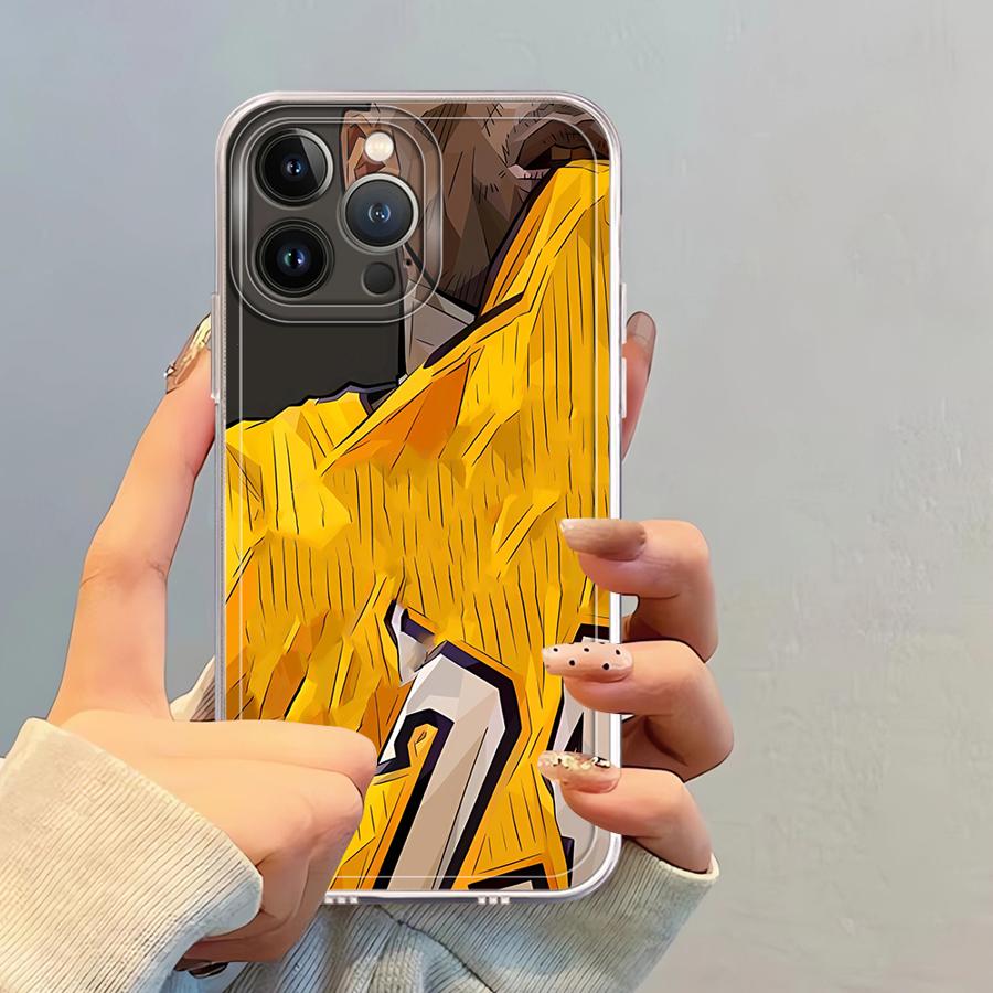 Weiche Handyhülle für iPhone 7 8 XR 12 Mini 16 15 14 Plus 13 12 11 Pro MAX 16e Basketballspieler Cool