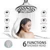 American Chrome Finish Brass Ball Valve Round Overhead Rainfall Showerhead with Fixed Spray