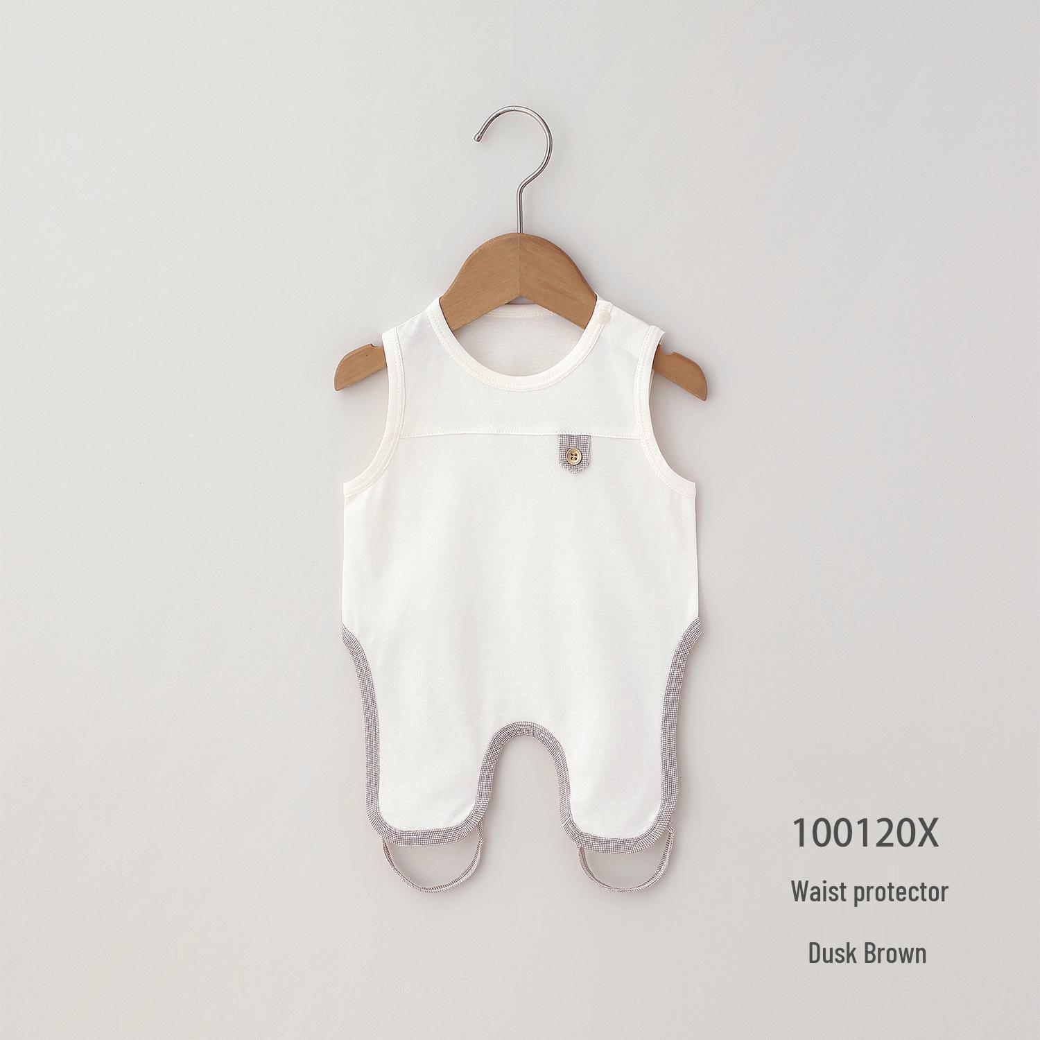 

Ouyuan Cotton Infant British-Style Versatile Long Leg Protection Summer Vest 90cm