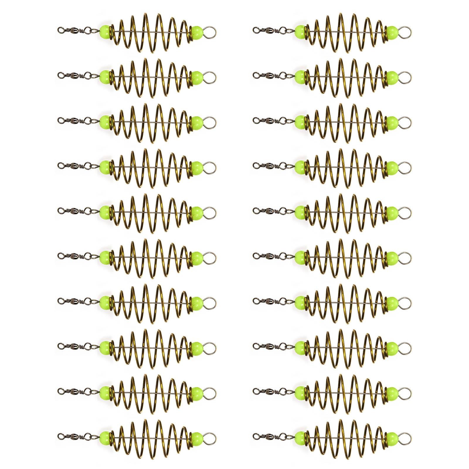 

20Pcs Fishing Accessory with Glowing Bean and Spring For Shrimp Carp Fish Baits Glowing Fishing Feeder Lures Feeder 1