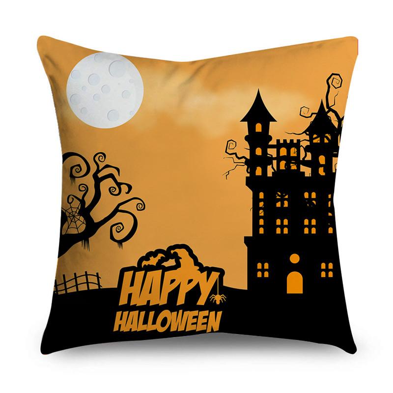 NIGHTWISH Halloween Pattern Pillowcase Holiday Design Home Decor Sofa Cushion Cover 40/45/50cm Happy Easter Day