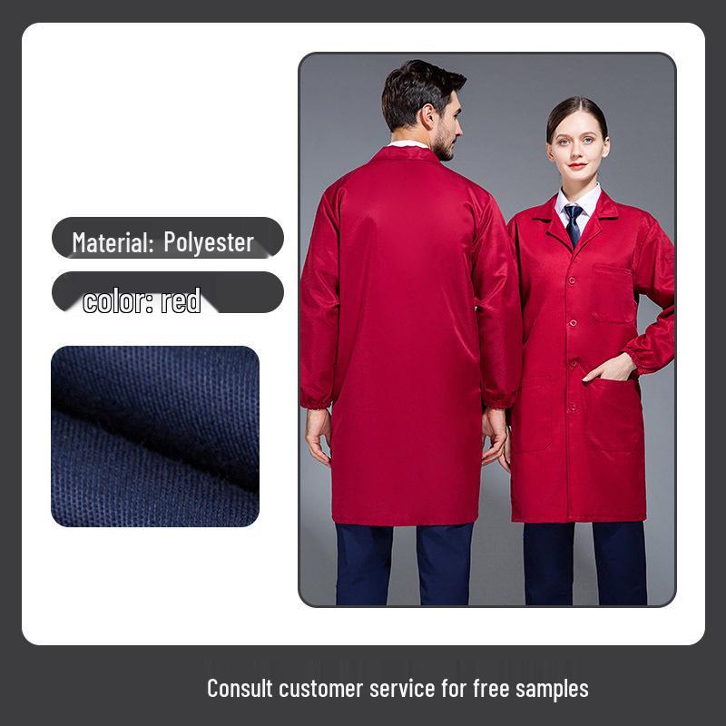 Men's Anti-Static Wear-Resistant Work Coat - Mid-Length, Thickened for Labor Protection