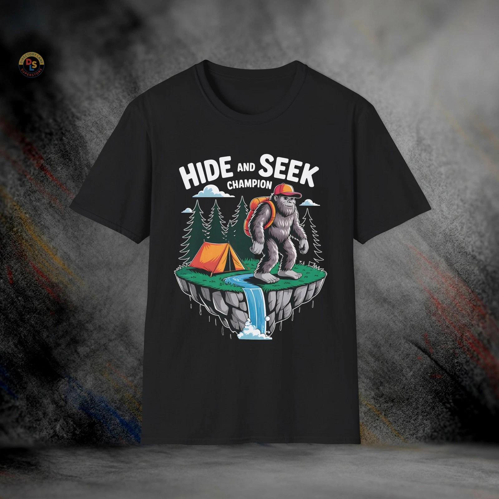Bigfoot Hide and Seek Champion T-Shirt | Softstyle Tee XXXL