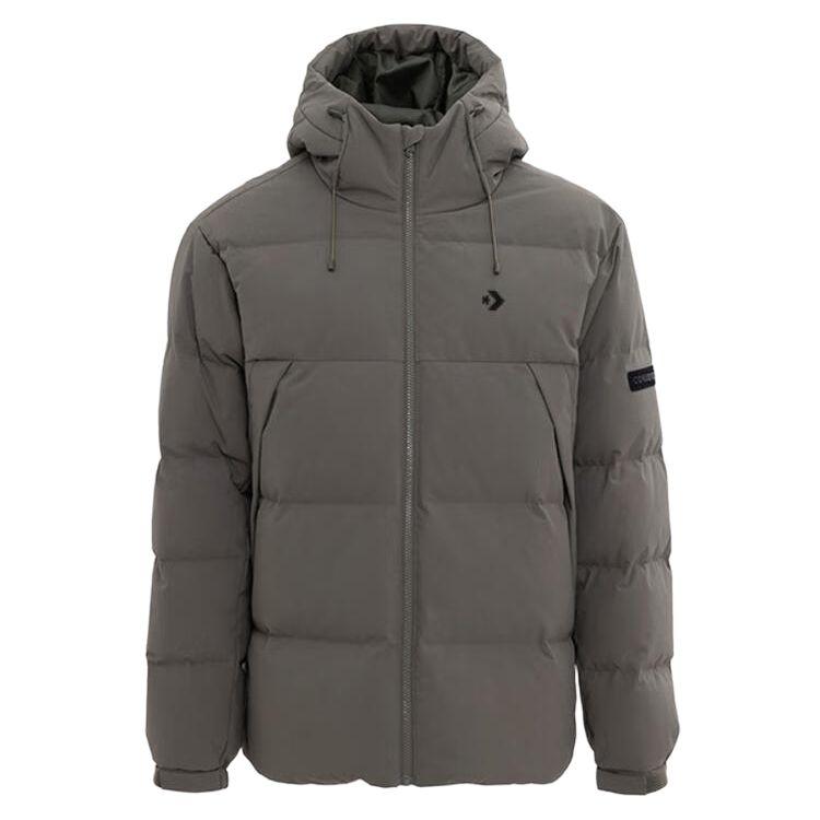Converse Down Jackets Men s Gray Hooded Moderate MCJ116-E48 M