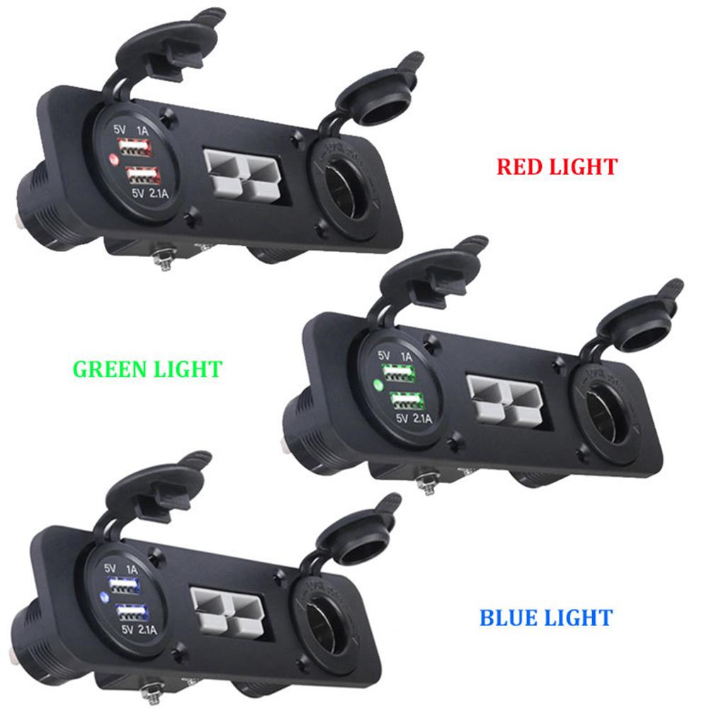 Dual USB Port Power Socket Anderson Plug Power Hub Connector Dual USB Type-C Cigarette Lighter Socket For Boat Caravan