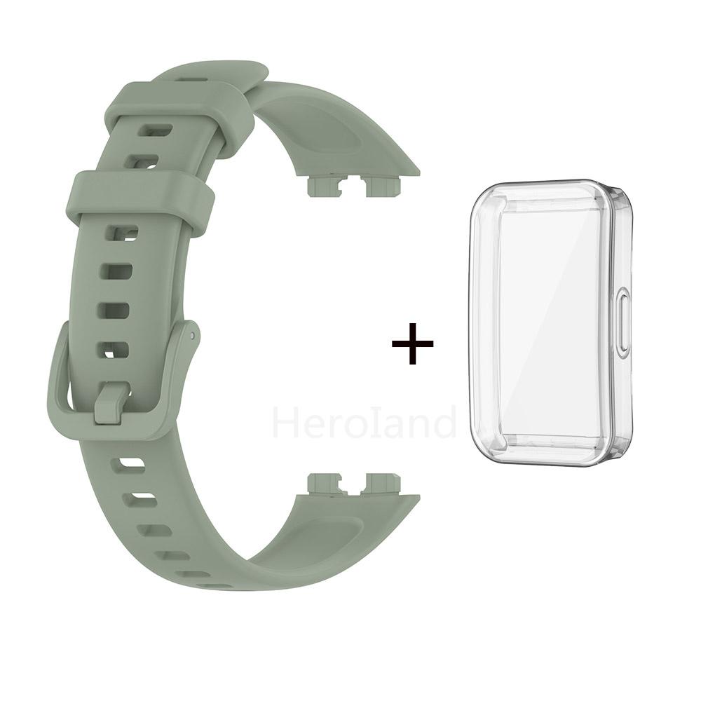 Módní měkký silikonový řemínek k hodinkám pro chytré hodinky Huawei Band 8 Náramek pro Huawei Band 9 10 Pásek Náramek Sportovní pásek a TPU pouzdro