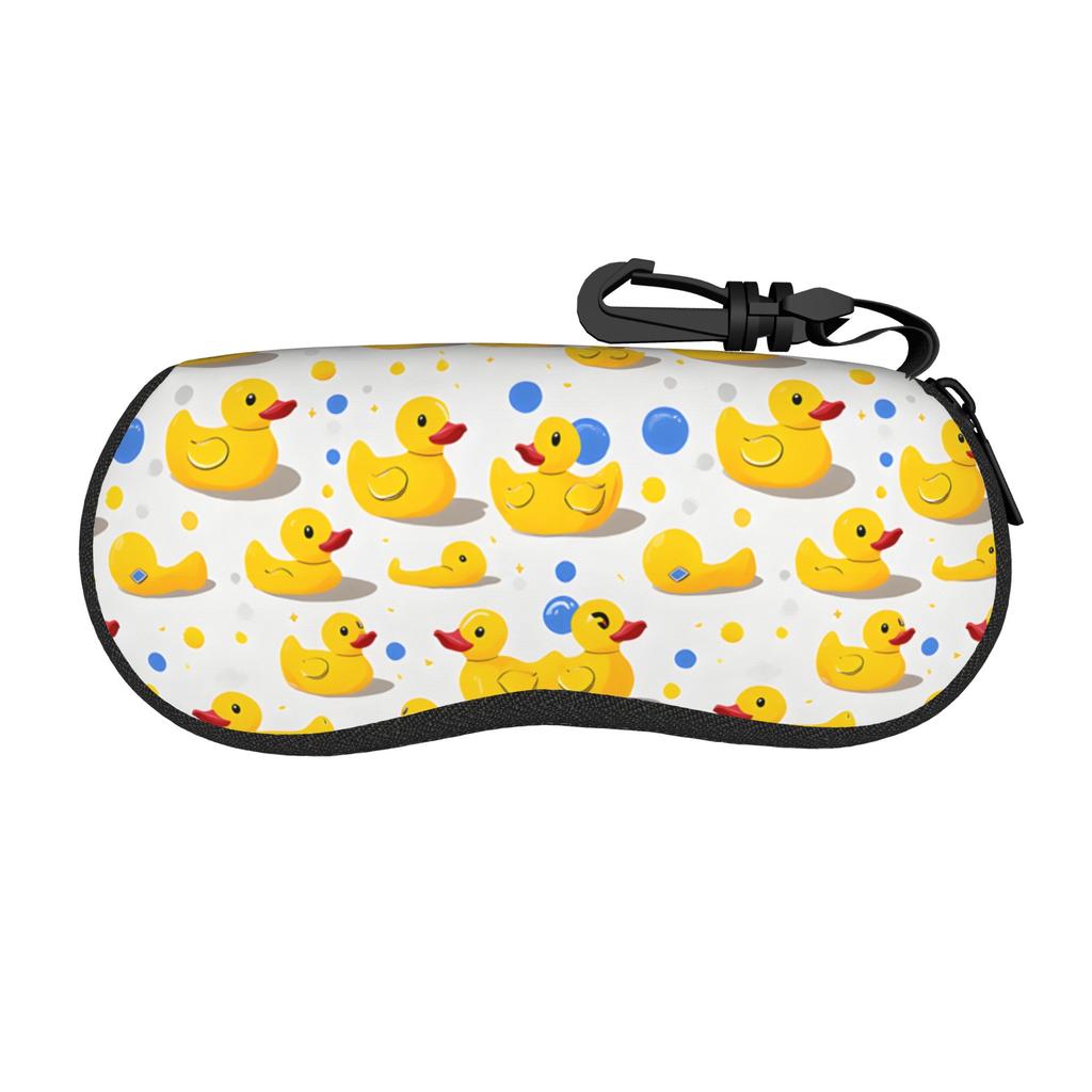 cute cartoon yellow duck Glasses Case Gifts For Girl Boy Zipper Glasses Storage Box Protector Eyewear Container