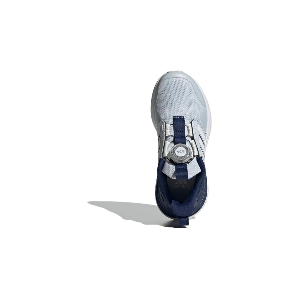 Adidas Rapidasport Boa Cushioning Durable Low-Top Casual Shoes Kids Casual Shoes White Blue ID3389
